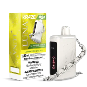 Kraze Luna Disposable Vape: Lemon Lime Bae Ice (20mL)