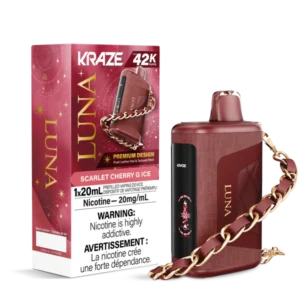 Kraze Luna Disposable Vape: Scarlet Cherry G Ice (20mL)