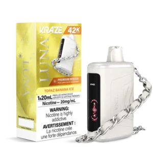 Kraze Luna Disposable Vape: Topaz Banana Ice (20mL)