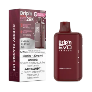 Drip’n Blast 28k Disposable Vape: Cherry Ice(20mL)