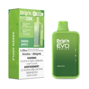 Drip’n Blast 28k Disposable Vape: Green Apple(20mL)